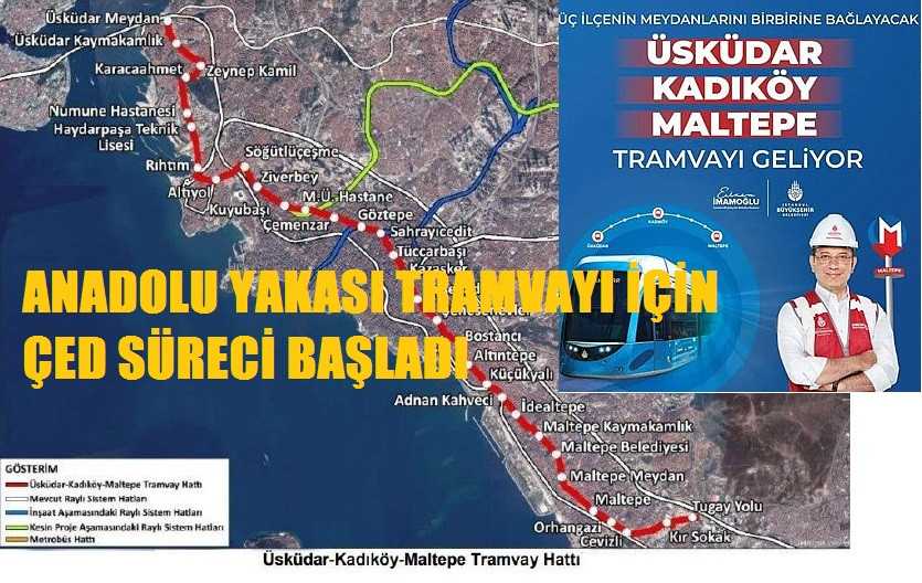 ANADOLU YAKASI TRAMVAYI İÇİN ÇED SÜRECİ BAŞLADI