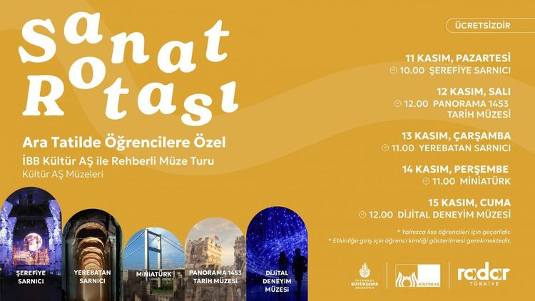 ARA TATİLDE ÖĞRENCİLERE ÜCRETSİZ SANAT ROTASI