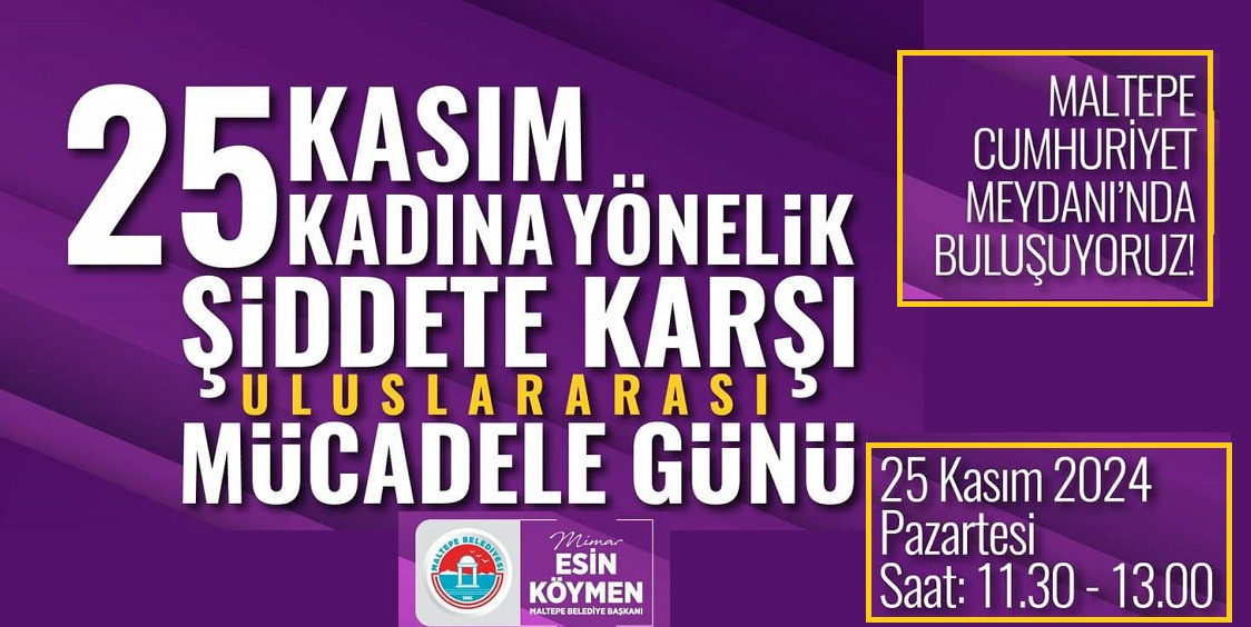 Maltepe'de Kadına karşı şiddete 'Dur!' diyoruz