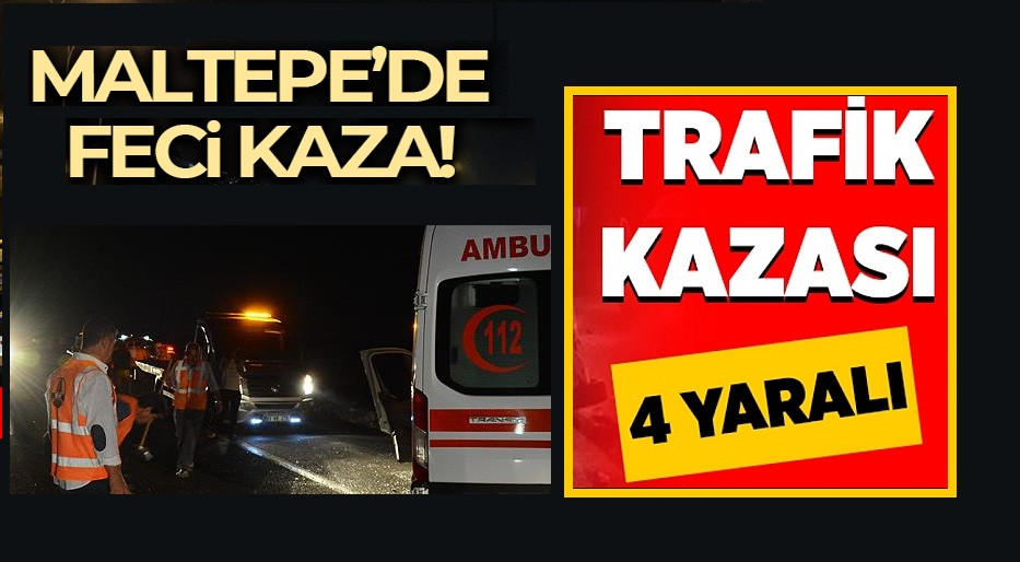 Maltepe'de Kaza 4 Yaralı